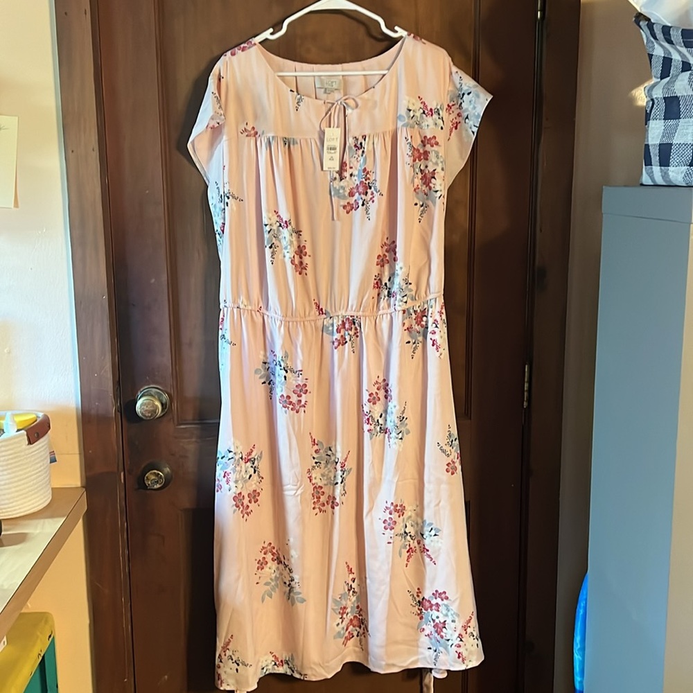 26 PLUS LOFT FLORAL DRESS NWT